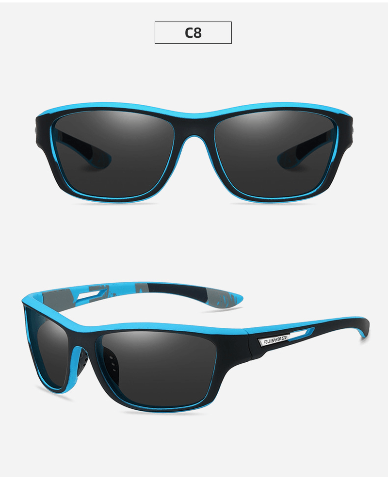 square polarized vintage sunglasses, view 3 - MRSLM