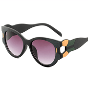 Women's large frame multicolor sunglasses, view 3 - MRSLM