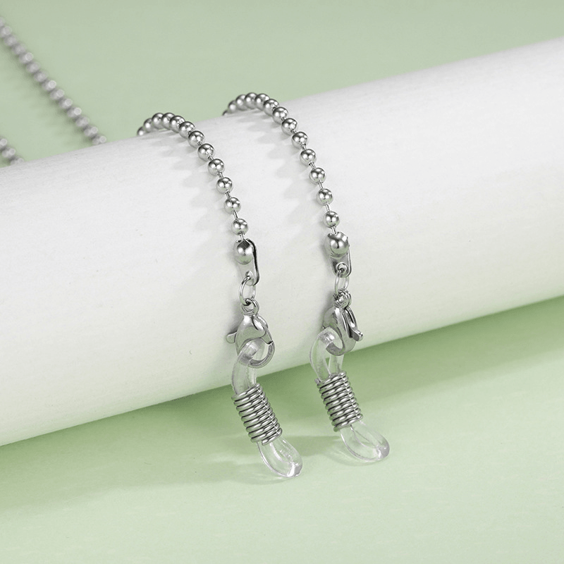 Stainless steel bead glasses chain, view 3 - MRSLM