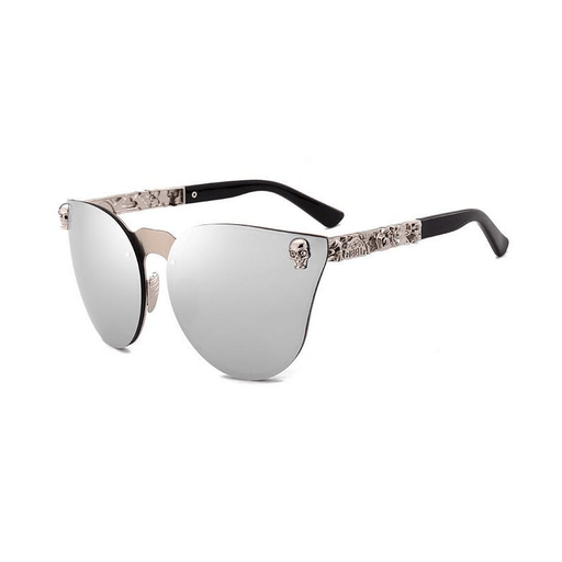 Gothic skull head decorated sunglasses - MRSLM