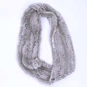 men's long double-sided rabbit fur scarf, view 5 - MRSLM
