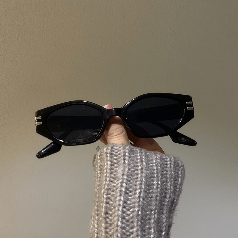 Retro Small Frame Street Shooting Concave Shape Anti-Ultraviolet Sunglasses