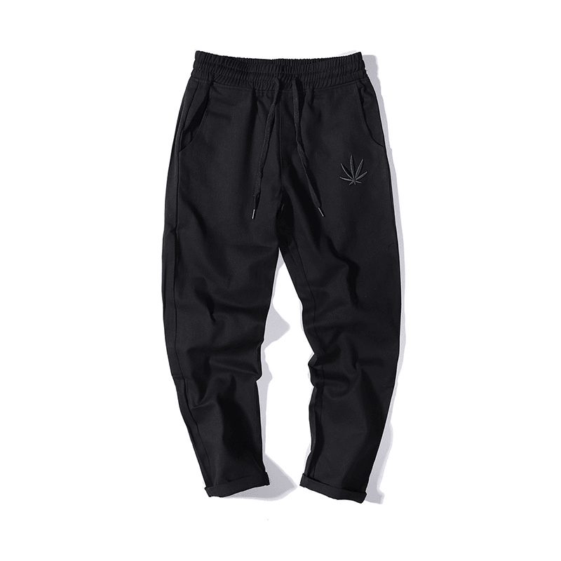 men's loose cropped cotton pants, view 2 - MRSLM