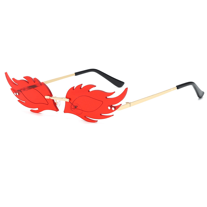 rimless fox head party sunglasses, view 3 - MRSLM