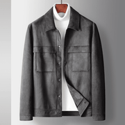 men's loose suede-look jacket, view 4 - MRSLM