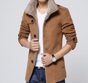 men's slim fit woolen coat, view 4 - MRSLM