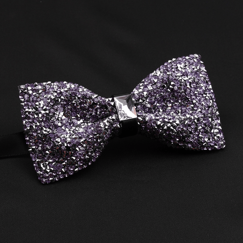 men's shiny bow tie, view 8 - MRSLM