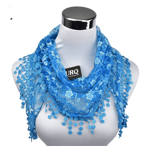 small floral velvet triangle scarf - MRSLM