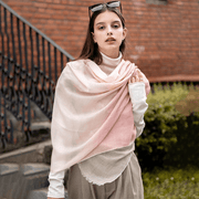 Gradient color matching long shawl, view 7 - MRSLM