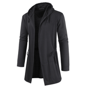 men's Korean hooded cardigan jacket, view 2 - MRSLM