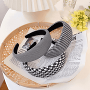 houndstooth wide edge headband - MRSLM