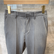 Men'S Casual Cropped Trousers Straight Trousers - MRSLM