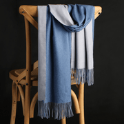 women's double-sided tassel scarf, view 2 - MRSLM