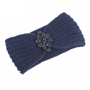 women's handmade wool knit headband with sequins, view 5 - MRSLM