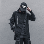 men's drawstring hooded tactical sweater, view 5 - MRSLM