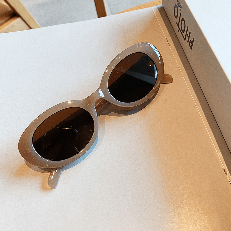 women's small frame oval sunglasses, view 5 - MRSLM