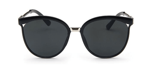Women's retro reflective large frame sunglasses - MRSLM