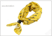 retro cotton square scarf, view 3 - MRSLM