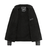 men's plus velvet PU leather jacket, view 5 - MRSLM