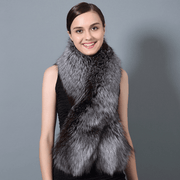 women's winter fur collar scarf - MRSLM