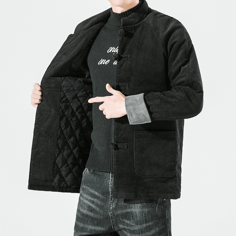men's thick cotton-filled coat, view 5 - MRSLM