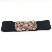 women's crystal rhinestone belt, view 5 - MRSLM