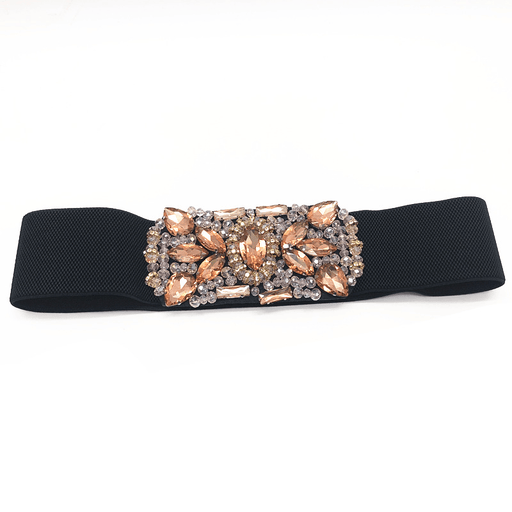 women's crystal rhinestone belt, view 5 - MRSLM