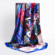 retro silk satin square scarf, view 18 - MRSLM