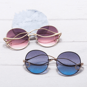 Women's retro gold-frame sunglasses - MRSLM