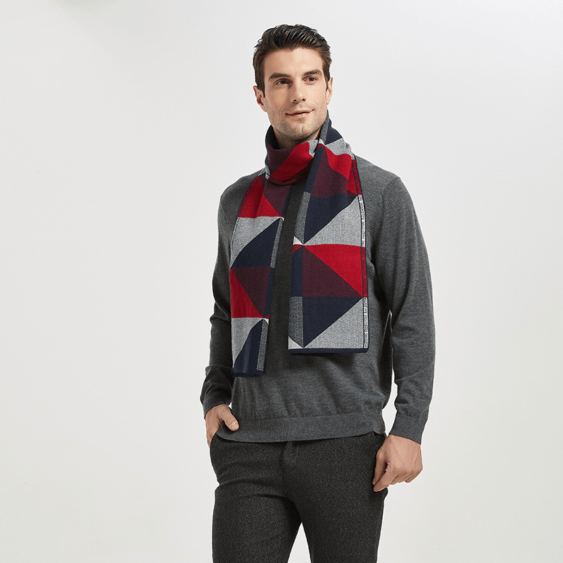 men's knitted scarf, view 16 - MRSLM