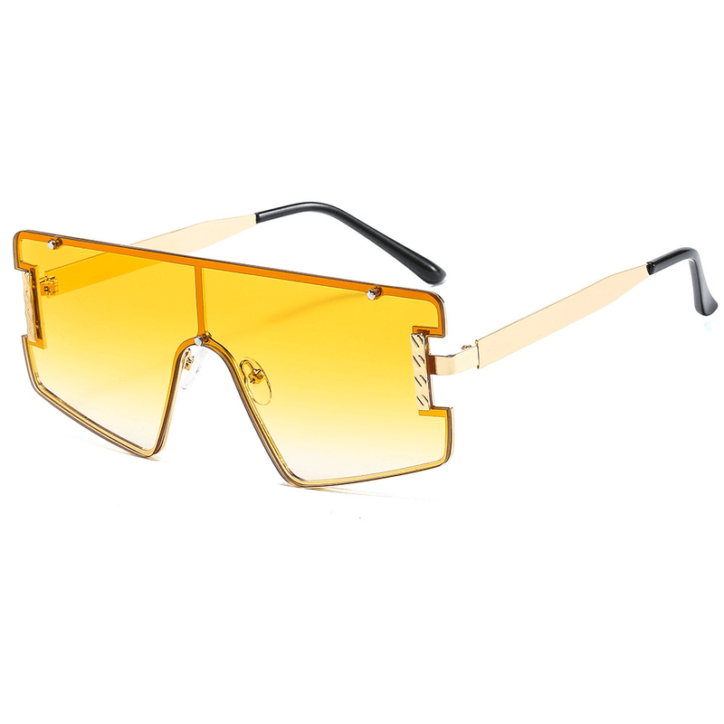 one piece metal frame sunglasses, view 3 - MRSLM