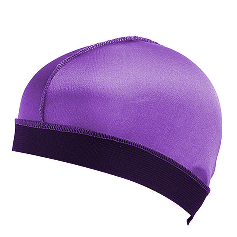 Faux silk night cap elastic headband, view 2 - MRSLM