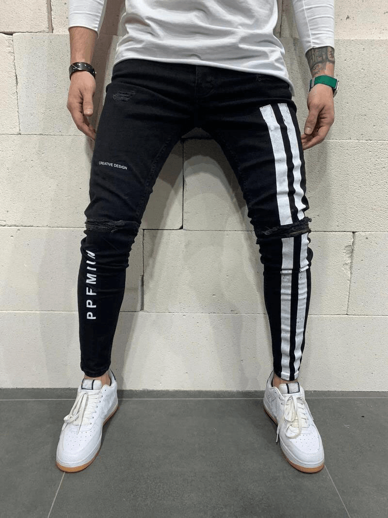 Men's ripped jeans, view 3 - MRSLM