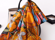 floral tie-dye gauze scarf shawl, view 12 - MRSLM