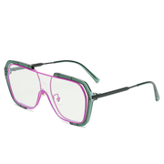men's retro polygon sunglasses, view 4 - MRSLM