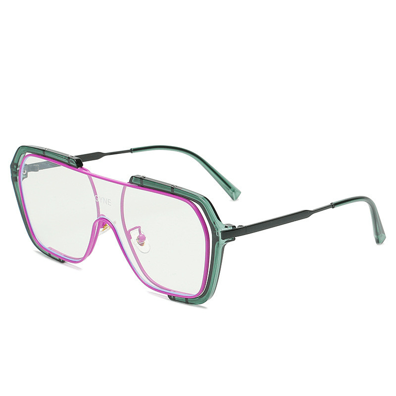men's retro polygon sunglasses, view 4 - MRSLM