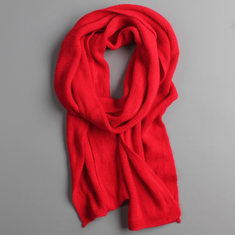 Fashionable Ladies Pure Color Warm Imitation Cashmere Scarf