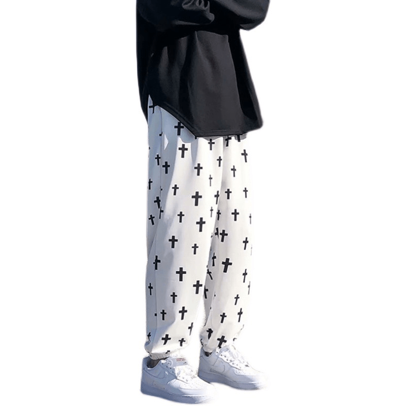 Men's Spring Casual Trousers Loose Korean Style Nine-Point Pants