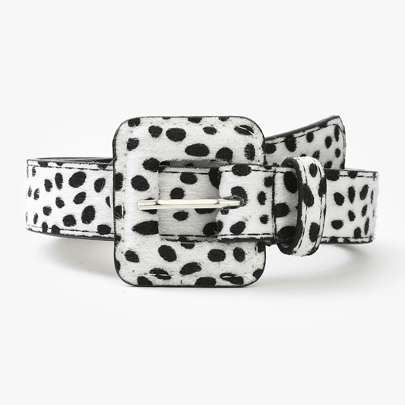 Women's animal print belt with pin buckle, view 8 - MRSLM