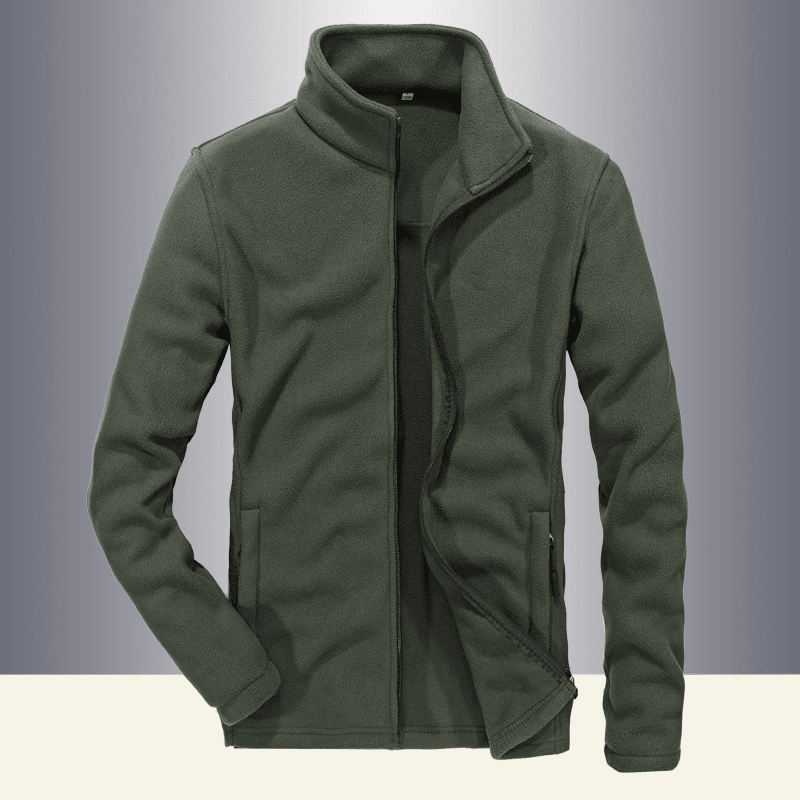 men's plus fleece sports jacket, view 3 - MRSLM