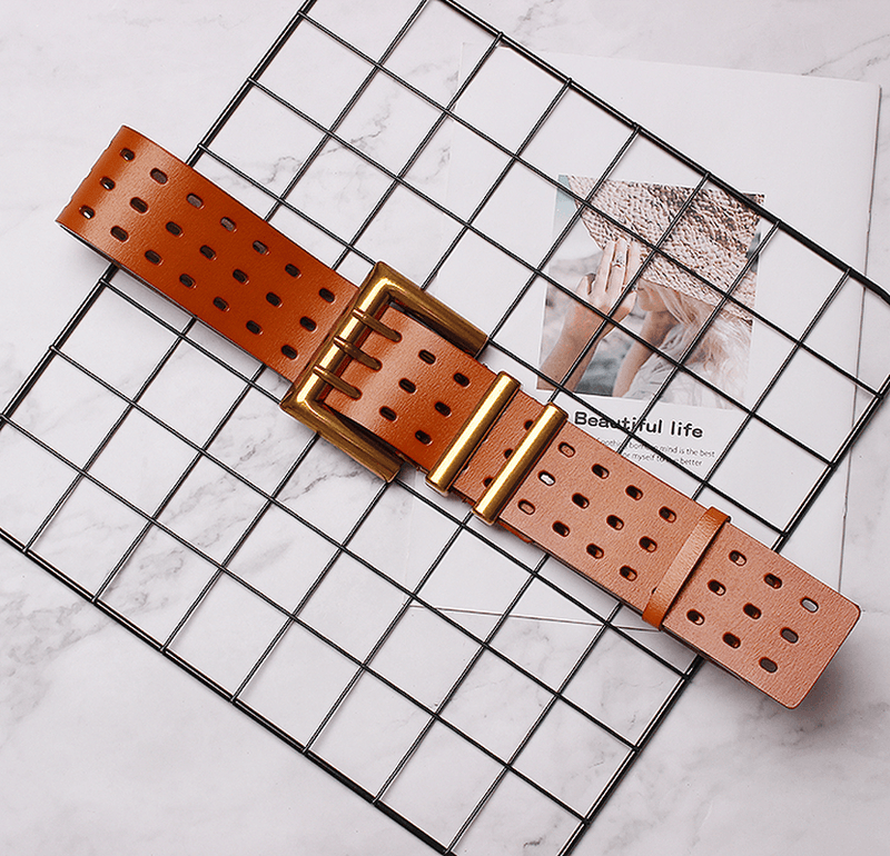 women's solid color wide belt, view 13 - MRSLM