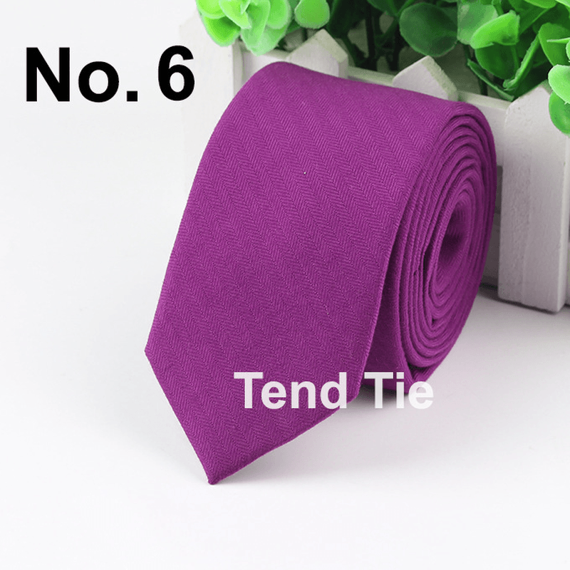 men's ultra-narrow wool tie, view 7 - MRSLM