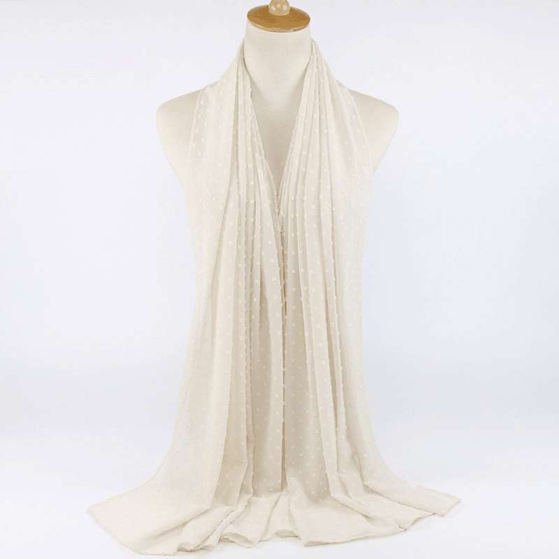 thick chiffon long scarf, view 3 - MRSLM
