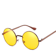 Retro flat lens glasses, view 4 - MRSLM