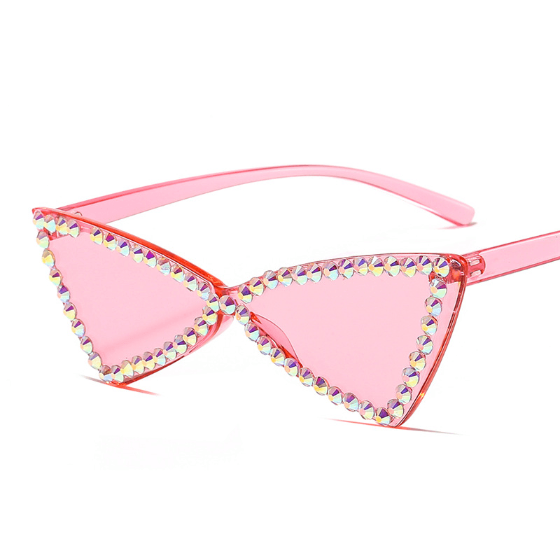 Retro triangle cat eye sunglasses, view 7 - MRSLM