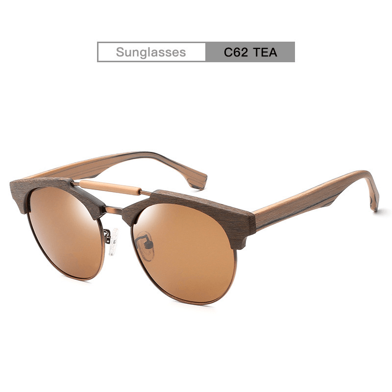 Polarized Sunglasses with Large Frame, Wind Double Beam Sunglasses
