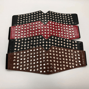 women's decorative PU leather waist belt, view 2 - MRSLM