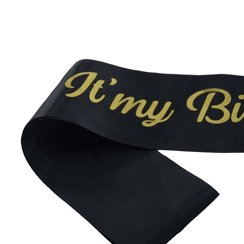 birthday party sash, view 2 - MRSLM