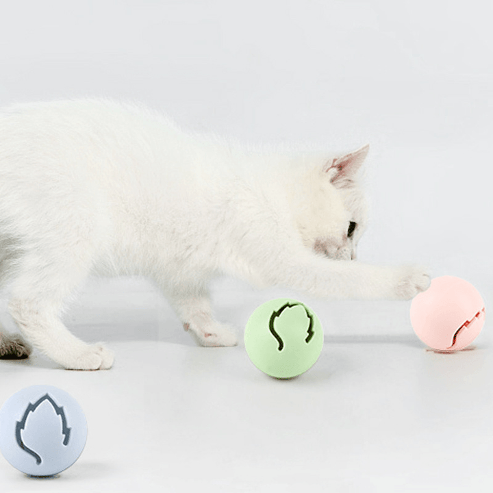 Pet Toys Ball LED Glowing Ball Catnip Ball Artificial Colorful Cat Teaser Toy Pet Supplies From - MRSLM