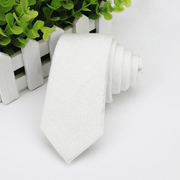 men's super narrow cotton necktie, view 7 - MRSLM